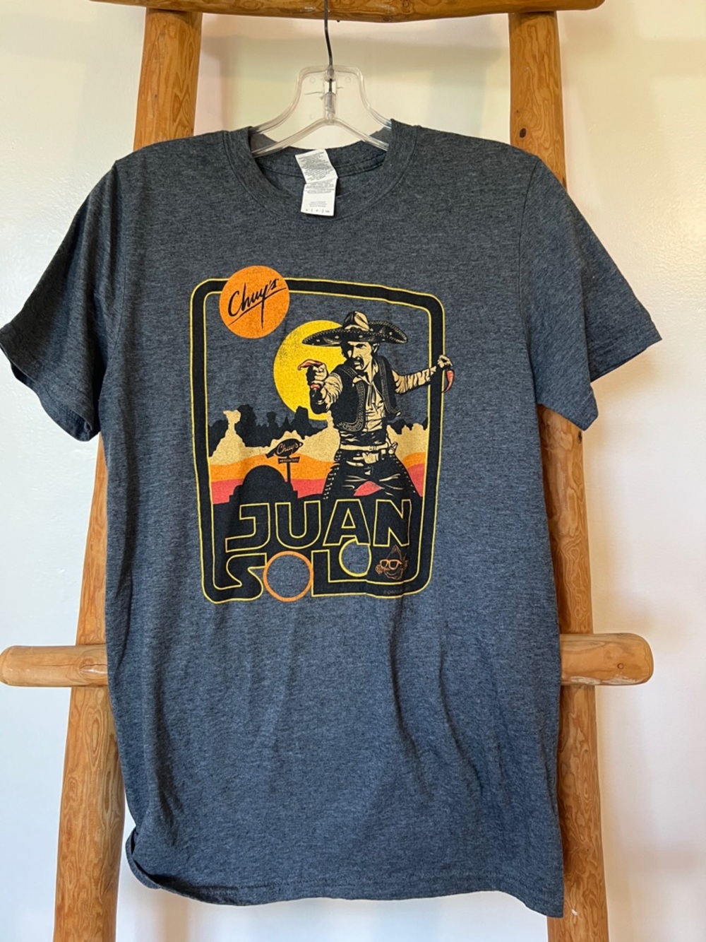 Chuy’s Dark Gray 'Juan Solo' Graphic Tee